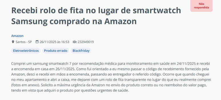 Outros clientes tiveram problemas semelhantes